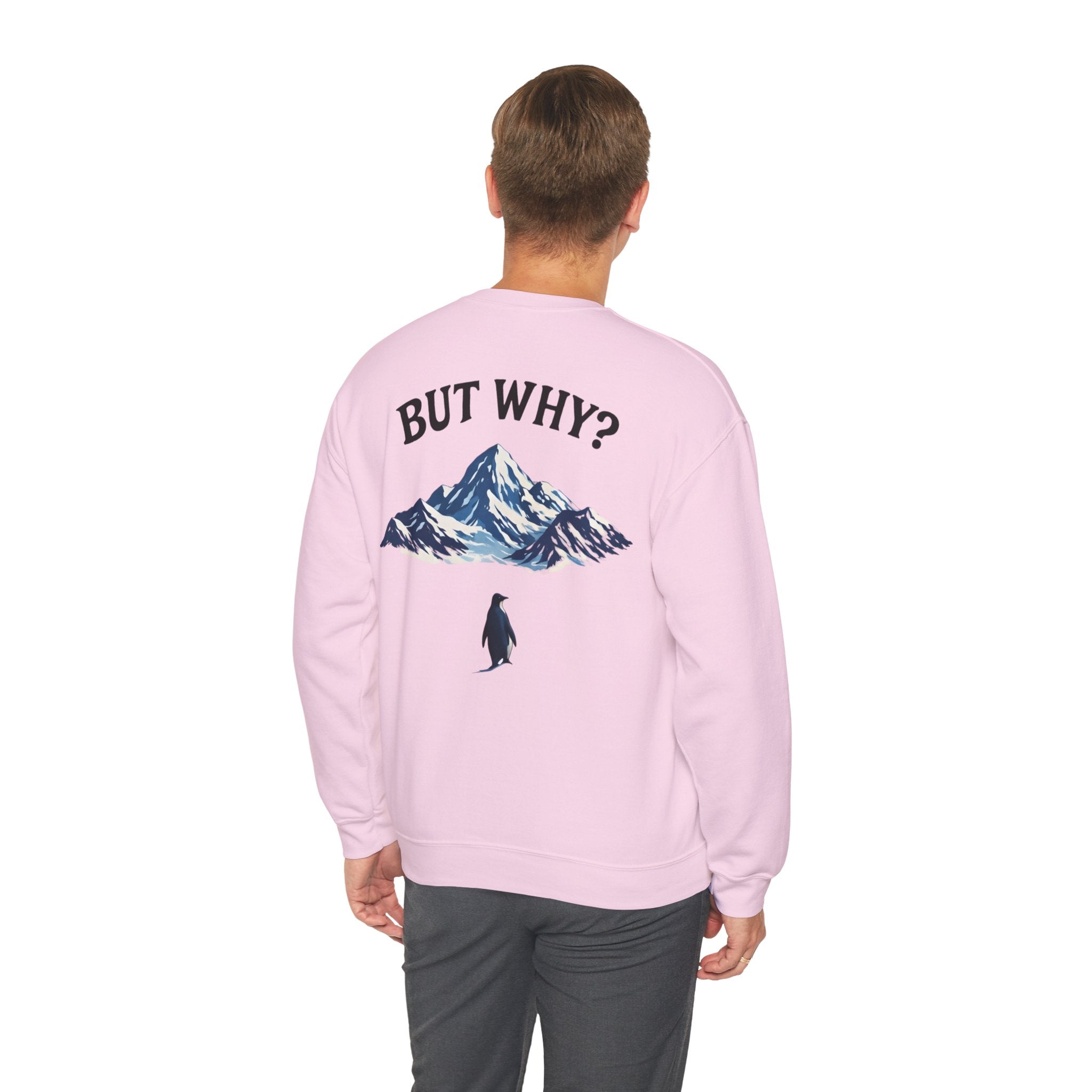 Pinguin Sweatshirt — "But Why?"