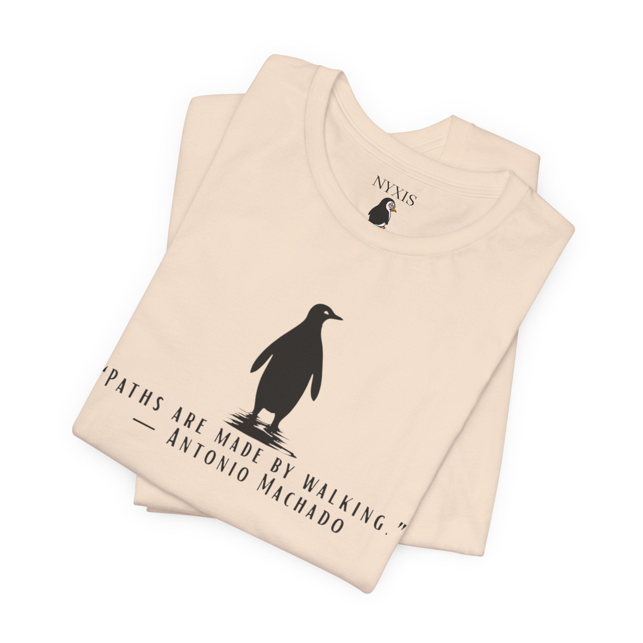 Pinguin Kurzarmhemd — “Paths Are Made By Walking”