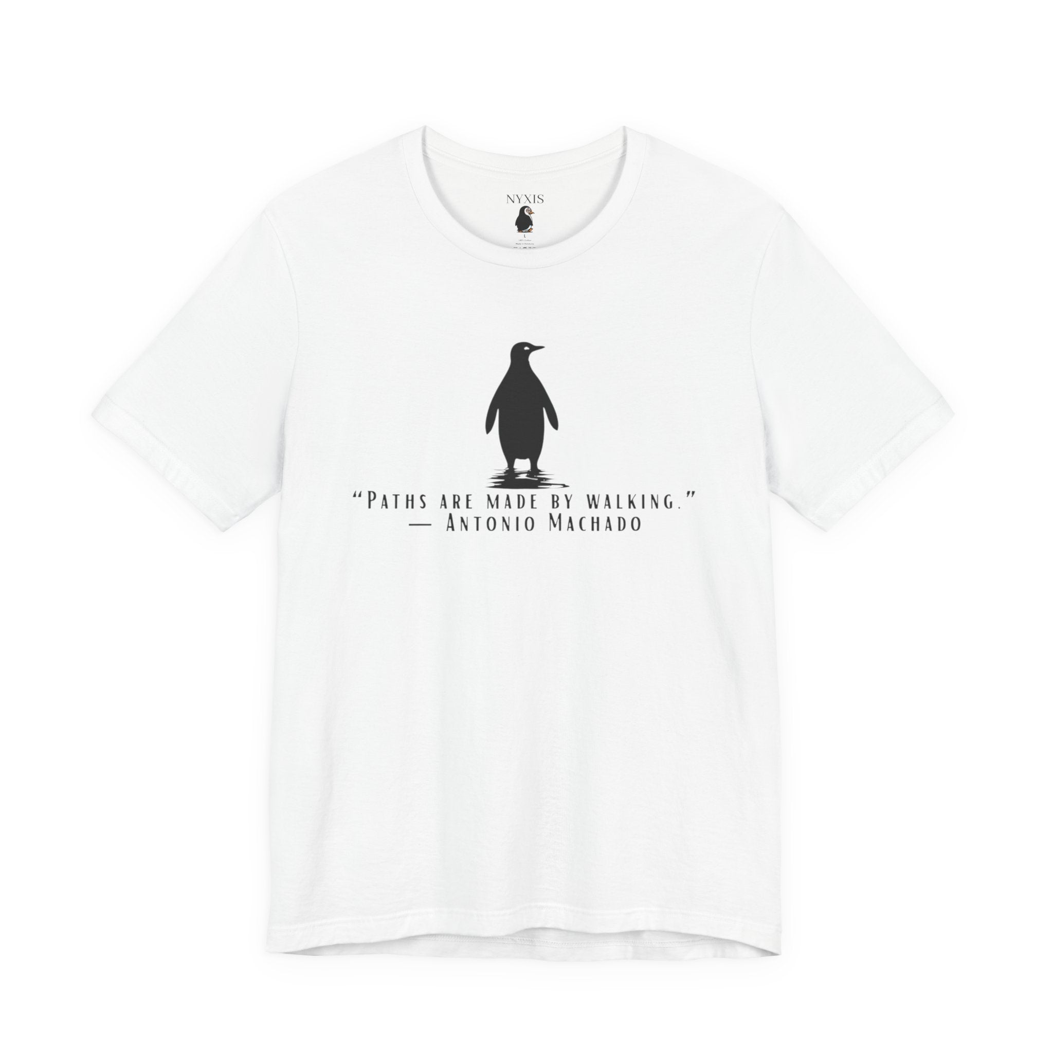 Pinguin Kurzarmhemd — “Paths Are Made By Walking”