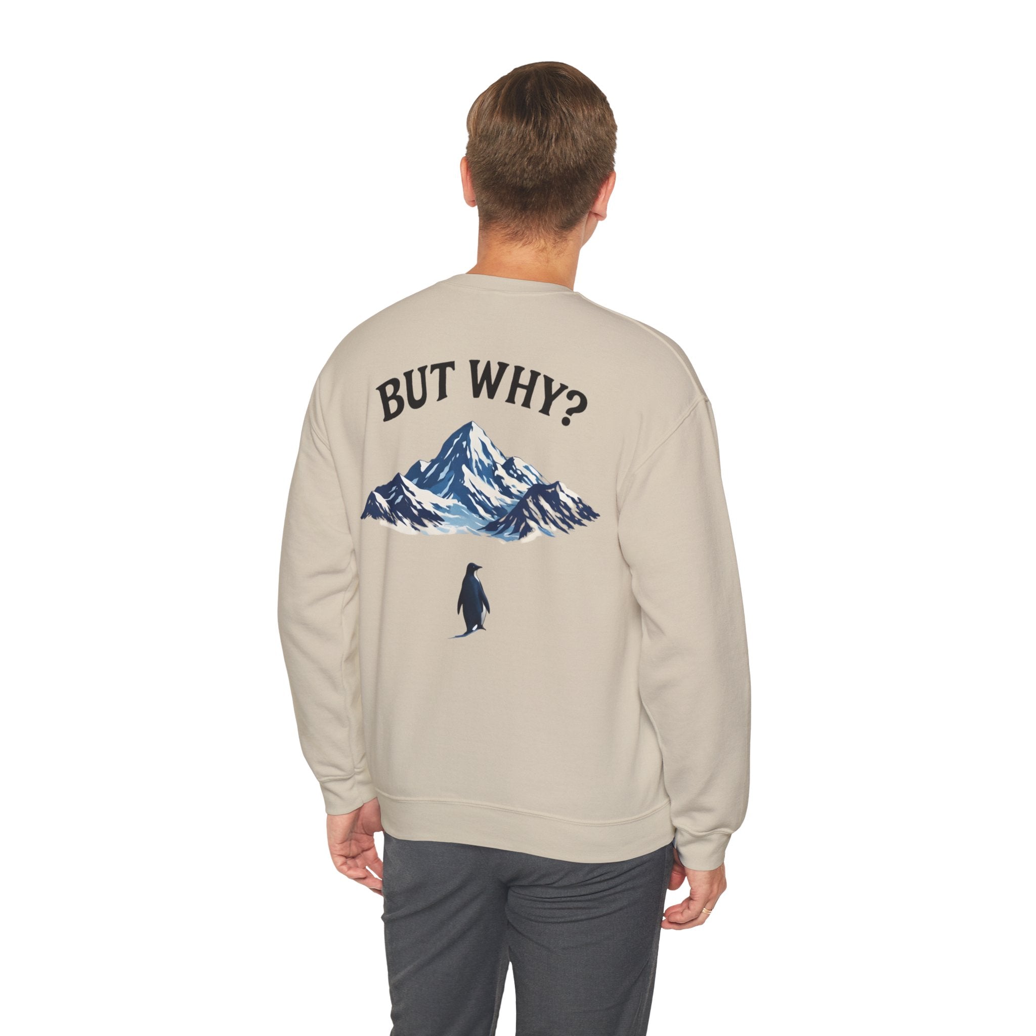 Pinguin Sweatshirt — "But Why?"