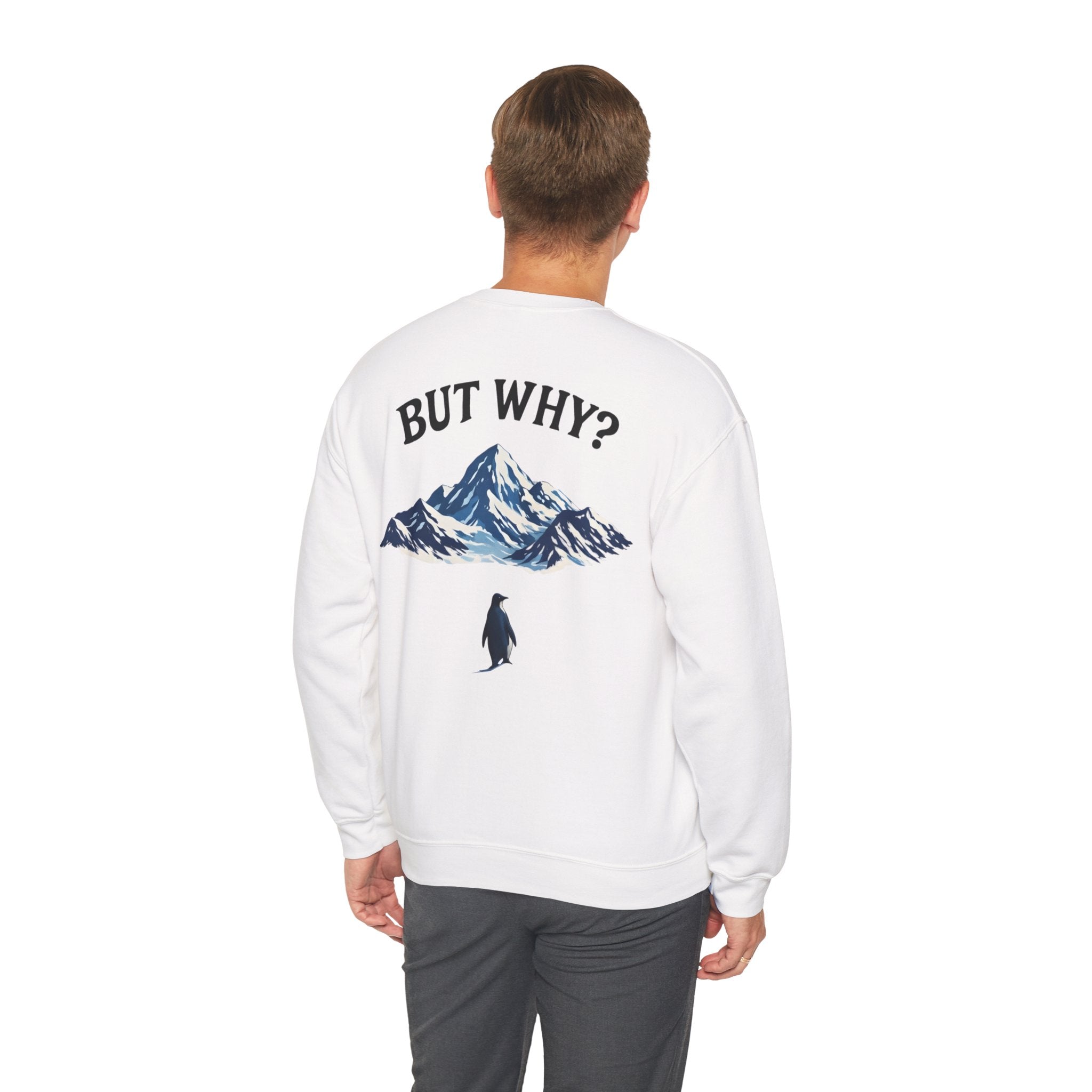 Pinguin Sweatshirt — "But Why?"